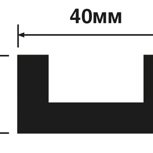 МОЛДИНГ LB40 BR395 ПЛИНТУС  HIWOOD