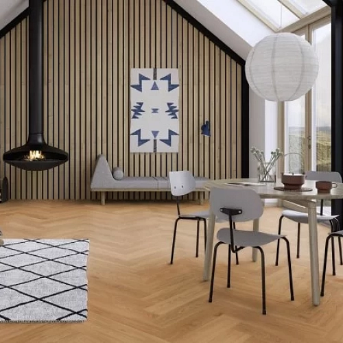 ДУБ ADAGIO ПАРКЕТНАЯ ДОСКА BOEN HERRINGBONE