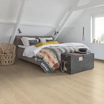 ДУБ НАТУРАЛЬНЫЙ ОТБЕЛЕННЫЙ ЛАМИНАТ  QUICK-STEP  CLASSIC PLUS HУDRO ламинат для пола